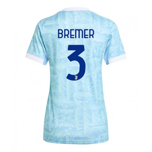 Juventus Gleison Bremer #3 Dámské Venkovní Dres 2025-26 Krátký Rukáv Juventus Gleison Bremer #3 Dámské Venkovní Dres 2025-26 Krátký Rukáv